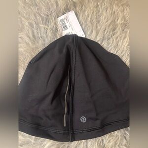Lululemon Black Fast and Free Fleece Beanie